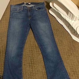 J Brand wide leg jeans.